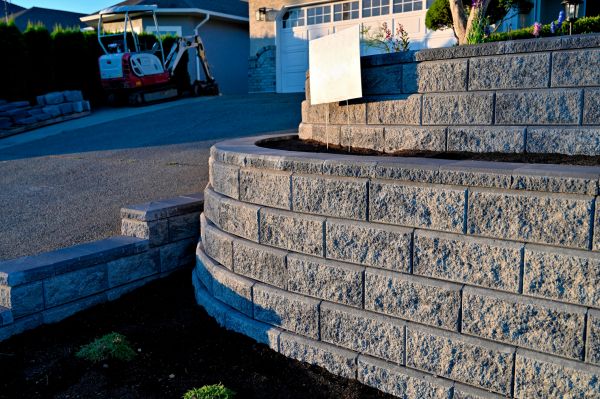 Stone Retaining Wall Repair in Chesapeake