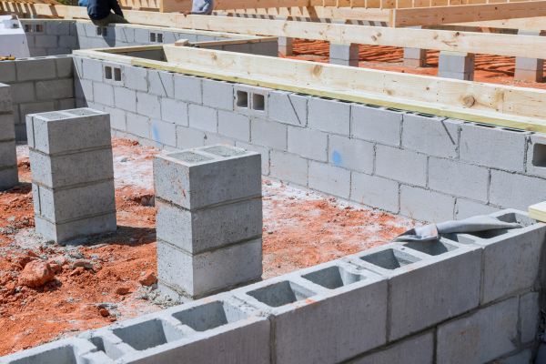 Cement Block Installation in Chesapeake