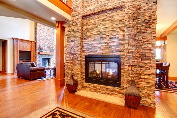 Stone Hearth Installation in Chesapeake